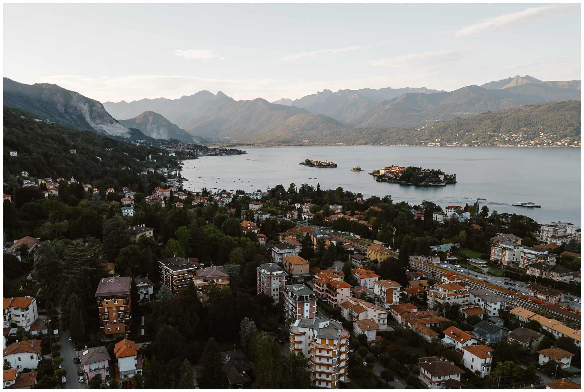 a view of lago maggiore, a major italian wedding destination in Piedmont