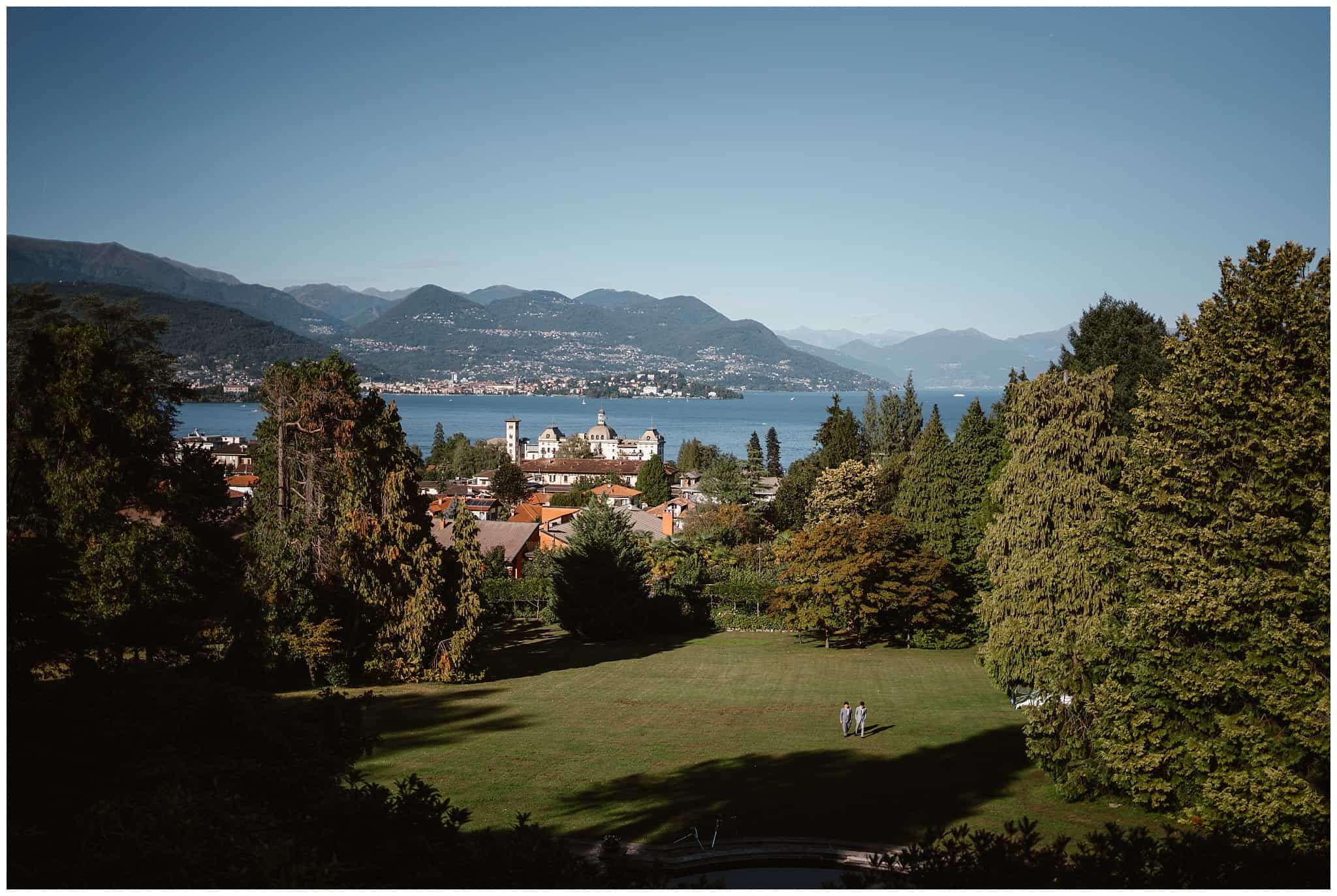 view of Lake Maggiore from Villa Muggia