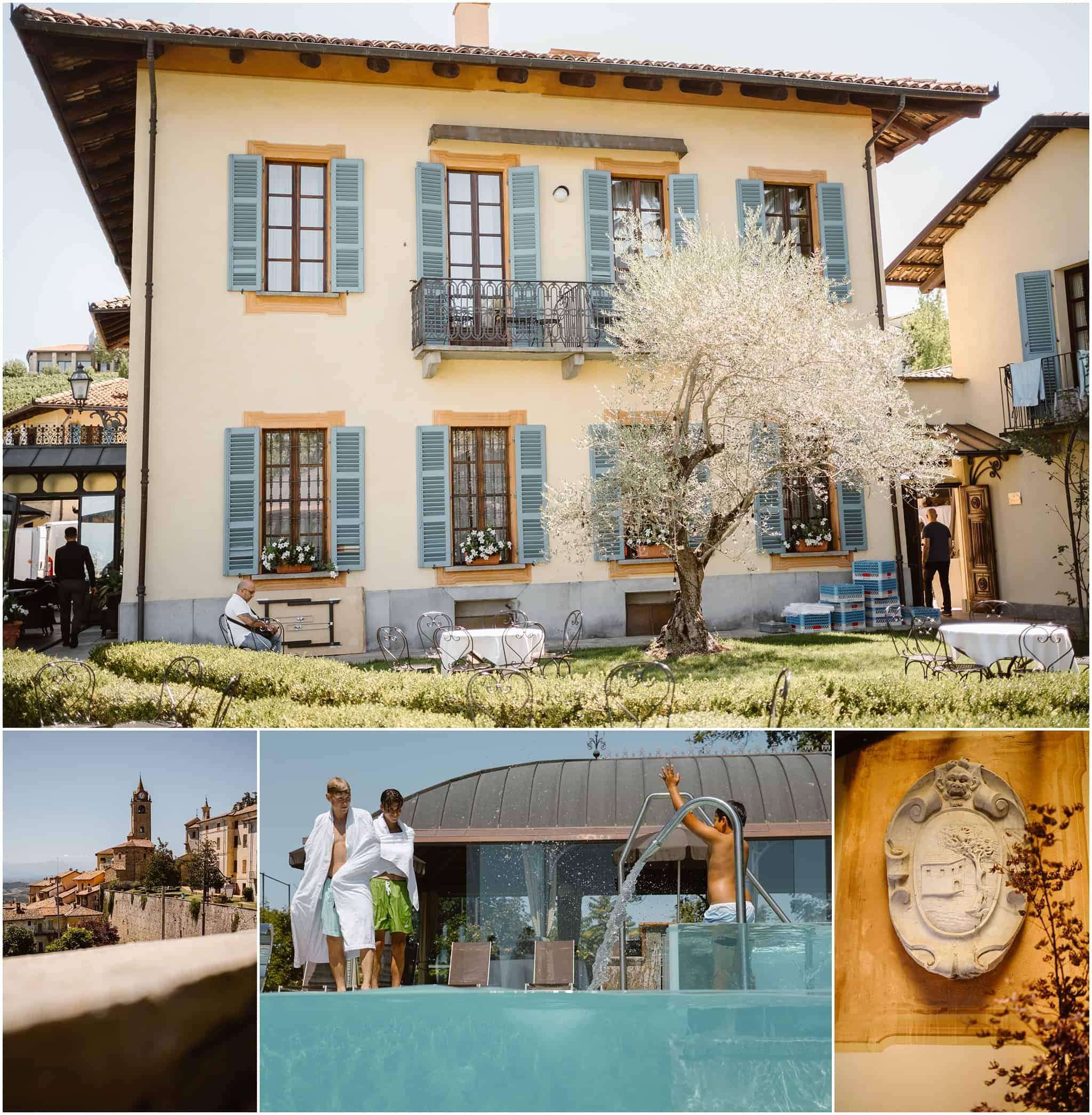 Villa Beccaris wedding: pictures of the villa, the pool and the landscape.