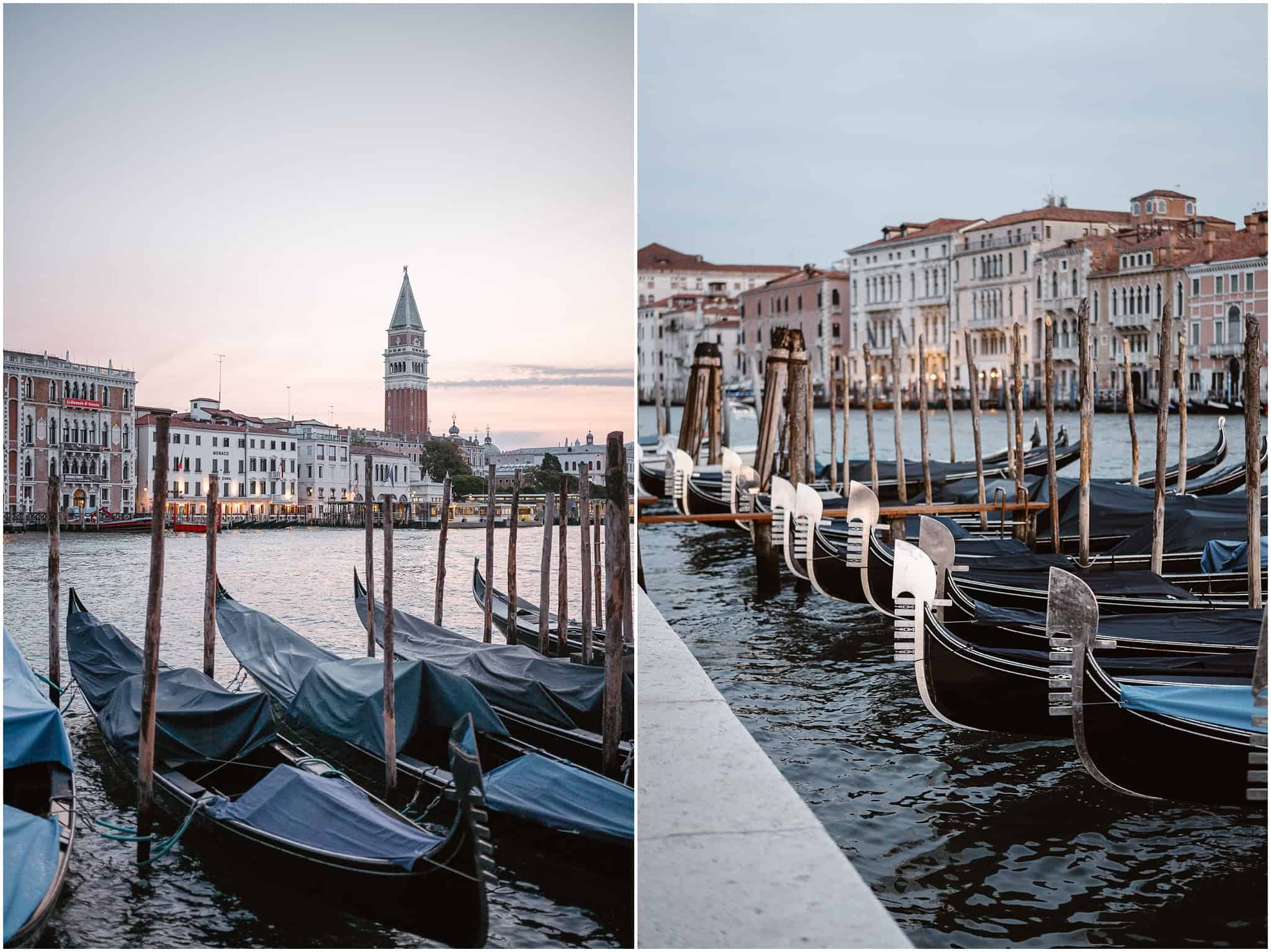 venice at sunset, photo taken by Venice engagement photographers Ludovica Lanzafami and Valerio Elia
