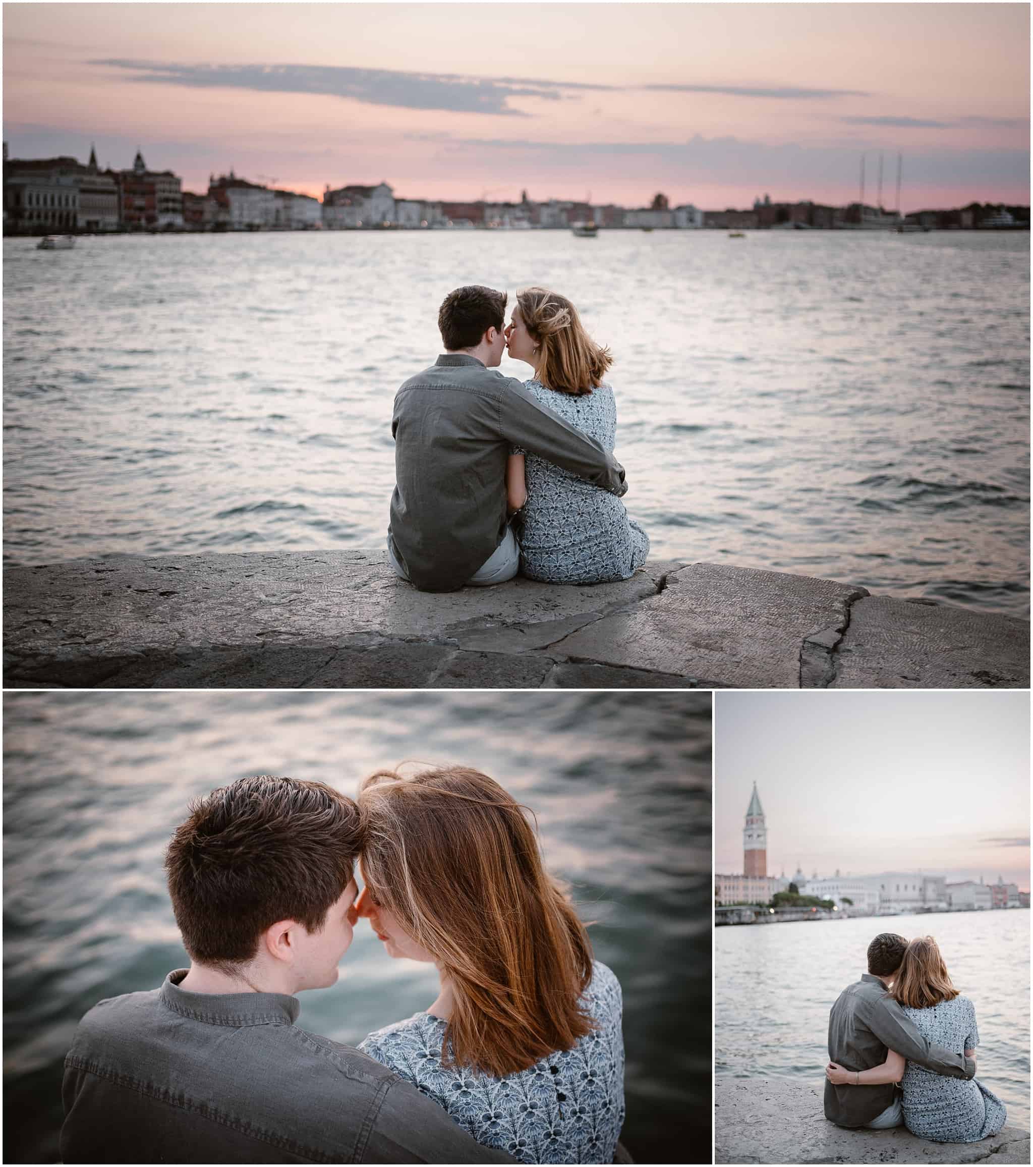 Couple photos taken by the Venice engagement photographers Ludovica Lanzafami and Valerio Elia
