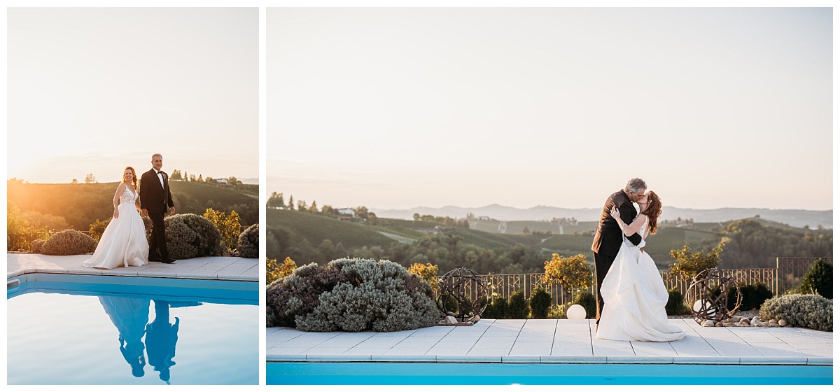 Sunset elopement photo shoot in Piedmont